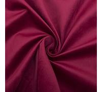 Regents Lux Soft Touch Plain Velvet Fire Retardant Plush Low Velour Cushion Sofa Upholstery Fabric Sold by The Metre - Shiraz Red - 4 Metres
