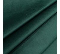 Regents Lux Soft Touch Plain Velvet Fire Retardant Plush Low Velour Cushion Sofa Upholstery Fabric Sold by The Metre - Bottle Green - Sample