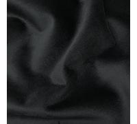 Regents Lux Soft Touch Plain Velvet Fire Retardant Plush Low Velour Cushion Sofa Upholstery Fabric Sold by The Metre - Black - 1 Metre