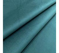 Regents Lux Soft Touch Plain Velvet Fire Retardant Plush Low Velour Cushion Sofa Upholstery Fabric Sold by The Metre - Mallard Green - Sample