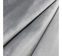 Regents Lux Soft Touch Plain Velvet Fire Retardant Plush Low Velour Cushion Sofa Upholstery Fabric Sold by The Metre - Slate Grey - 1 Metre
