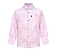 Regents View Kids (Unisex) Tattersall Long Sleeve Checked Shirt - Comfortable, Soft & Durable Smart Casual Clothing for All Country Lifestyle Kids. SH48 Pink
