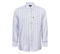 Regents View Mens Tattersall Long Sleeve Button Down Collar Checked Shirt - Comfortable, Soft & Durable Smart Casual Work Wear & Country Style Clothing. (UK, Alpha, M, Regular, Regular, Navy SH41)