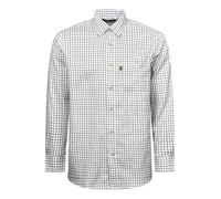 Regents View Mens Tattersall Long Sleeve Checked Shirt - Comfortable, Soft & Durable Smart Casual Work Wear & Country Style Clothing. (UK, Alpha, M, Regular, Regular, Blue SH1-2)