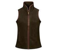 Regents View Womens Outdoor Full-Zip Fleece Gilet, Sleeveless Body Warmer. With Windproof, Breathable, Insulating Features. (UK, Numeric, 16, Regular, Regular, Forest Green)