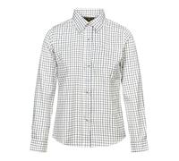 Regents View Womens Tattersall Long Sleeve Checked Shirt - Comfortable, Soft & Durable Smart Casual Country Style Clothing. (UK, Numeric, 8, Regular, Regular, Blue SH1-2)