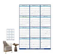 REGETABLE Wall Calendar , Wipeable Monthly Planner, Descriptive Wall Calendar | Discharge & Stickable, Wipeable Sticker Calendar, Team Whiteboard Calendar