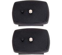 Regetek 44mm Tripod Quick Release QR Plate Replacement for Victiv T72, T64, T57 POLAM-FOTO 55" Amazon Basics 60-Inch, Ambico, Vista Explorer 60”, Sony, Sunpak, Ravelli, Targus Velbon (Pack of 2)