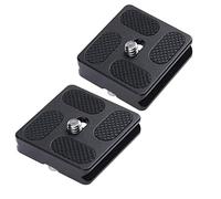 Regetek Aluminum PU-40 Quick Release Plate with 1/4" Screw, Universal Slide-In 40mm*38mm QR Plate for Manfrotto Arca Swiss Benro Acratech Kirk Wimberley Gitzo RRS MARKINS SUNWAYFOTO Kangrinpoche SIRUI