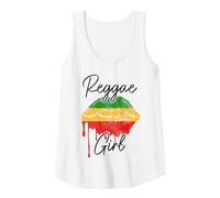 Reggae Girl Lips Rasta Rastafari Jamaican Tank Top