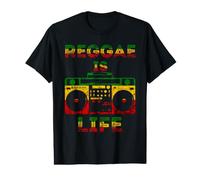 Reggae is Life Music Boombox Rastafari Roots Rasta Lover Value Graphic T-Shirt