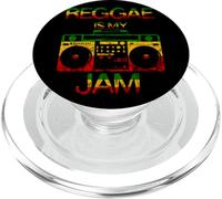 Reggae Is My Jam Rasta Music Boombox Rastafari Roots PopSockets PopGrip for MagSafe