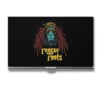 Reggae Lion Roots Business Card Holder for Men Women