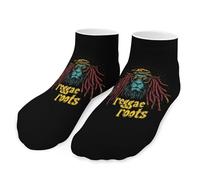 Reggae Lion Roots Men's Ankle Low Socks 1 Pair No Show Sock Low-Cut Athletic Socks for Women