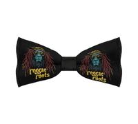 Reggae Lion Roots Mens Classic Bow Ties Adjustable Length Printed Design Bowtie for Birthdays Valentine's Day Gifts