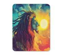 Reggae Lion Square Soft Gaming Mouse Mat Non-Slip Mousepad for Desk Laptop Computer Home