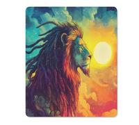 Reggae Lion Square Soft Gaming Mouse Mat Non-Slip Mousepad for Desk Laptop Computer Home