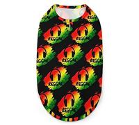 Reggae Music Jamaica Rasta Dog Shirts Summer Pet T-Shirts Soft Sleeveless Tank Top Pet Clothes for Small Puppy and Cats