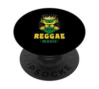 Reggae Music Jamaica Rastafari Roots Jamaican Rasta PopSockets Adhesive PopGrip