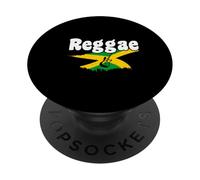 Reggae Music Jamaica Rastafari Roots Jamaican Rasta PopSockets Adhesive PopGrip