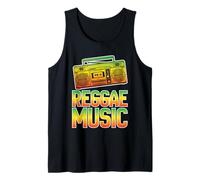 Reggae Music Lover Retro Rasta Jamaican Design Tank Top