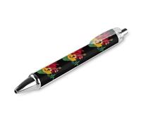 Reggae Music Pulse Guitar Heartbeat Retractable Ballpoint Pen Black Ink Ball Point Pen Work Pens 1 PCS