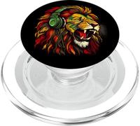 Reggae Music Rasta Pride Jamaican Roots Rasta Reggae Lion PopSockets PopGrip for MagSafe