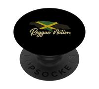 Reggae Nation Jamaica Island Design Jamaican Flag Rasta PopSockets Adhesive PopGrip