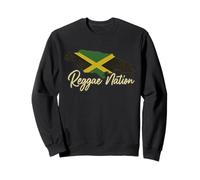 Reggae Nation Jamaica Island Design Jamaican Flag Rasta Sweatshirt
