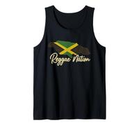Reggae Nation Jamaica Island Design Jamaican Flag Rasta Tank Top