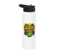Reggae Party Mode on: Reggae Party Outfits for Women Stainless Steel Insulated Water Bottle