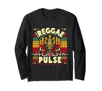 Reggae Pulse Design - Rasta Beats and Island Sound Inspired Long Sleeve T-Shirt
