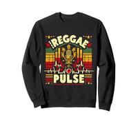 Reggae Pulse Design - Rasta Beats and Island Sound Inspired Sweatshirt