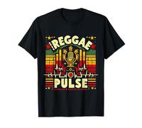 Reggae Pulse Design - Rasta Beats and Island Sound Inspired T-Shirt
