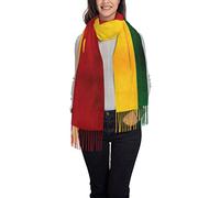 Reggae Rasta Flag Scarves With Tassel Soft Fringed Scarves Warm Scarf