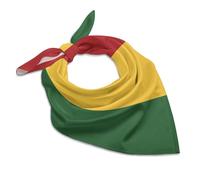 Reggae Rasta Flag Unisex Novelty Bandanas Satin Head Scarf Lightweight Scarves & Fashion Accessory 25"x25"