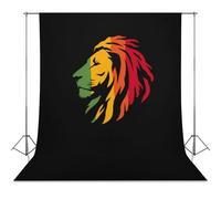 Reggae Rasta Lion Abstract Photography Backdrop Washable Photo Studio Backdrops Background for Party Video Shooting