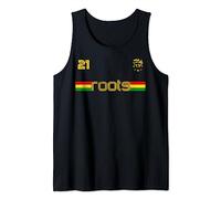 Reggae Rastafari Ethiopia Jamaica Football Soccer style Tank Top