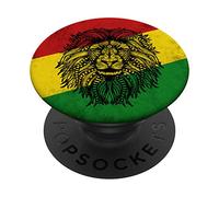 Reggae Rastafari Lion Music Judah Jamaica Gift PopSockets PopGrip: Swappable Grip for Phones & Tablets