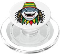 Reggae Sharks Funny Dreadlock Rasta Shark PopSockets PopGrip for MagSafe