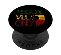 Reggae Vibes Only Rasta Rastafari Roots Jamaican Music PopSockets Adhesive PopGrip