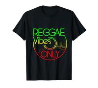 Reggae Vibes Only Rasta Rastafari Roots Jamaican Music T-Shirt