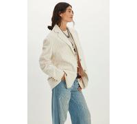 Reggie Blazer Jacket at Free People in Ivory Combo, Size: Medium - female