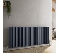 Reggio Anthracite Horizontal Triple Column Traditional Radiator 600x1460mm 6367 BTU - Cast Iron Style