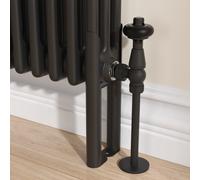 Reggio Black Three Column Traditional Radiator Feet