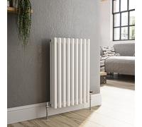Reggio White Horizontal Triple Column Traditional Radiator 600x425mm 1790 BTU - Cast Iron Style