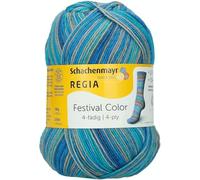 REGIA 4-Ply Colour 9801269 Hand Knitting Yarn, Sock Yarn, 100 g Ball, 75% New Wool, 25% Polyamide, Exit, 16 x 9 x 9 cm