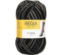 Regia 4-Ply Colour 9801269 Hand Knitting Yarn, Sock Yarn, 100 g Ball, 75% New Wool, 25% Polyamide, Ice skates, 16 x 9 x 9 cm