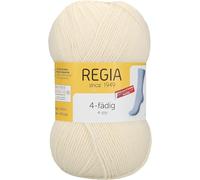 Regia 4-Ply Plain 9801268 Hand-Knitting Sock Yarn, 100 g Ball, 75% New Wool, 25% Polyamide, natural, 16 x 9 x 9 cm