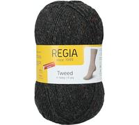 Regia 4-Ply Plain Tweed 100 g Anthracite Hand Knitting Yarn